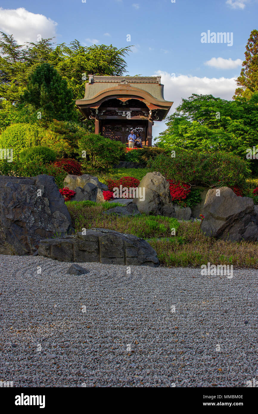 Ein faszinierendes Bild von der Japanische Garten in Kew Gardens; London, England Stockfoto