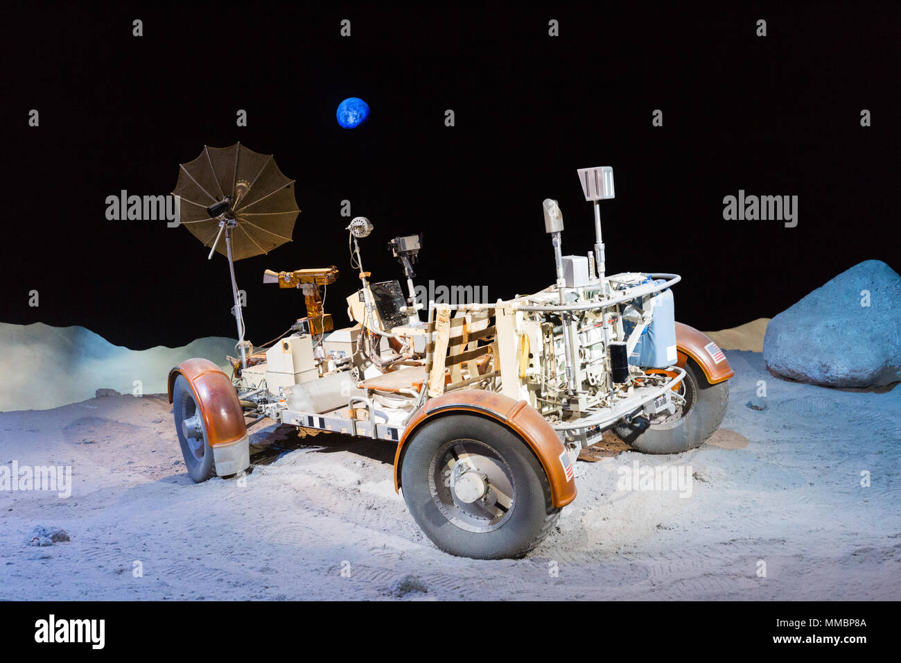 Ein Lunar Rover im Johnson Space Center, Houston, Texas, USA Stockfoto