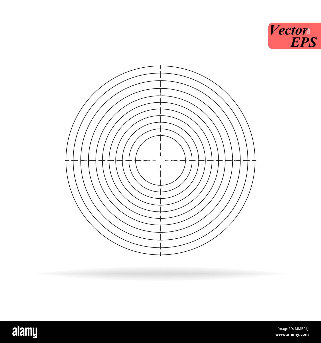 Ziel Ziel Ziel Symbol Symbol, Vektor-target Abbildung Stock Vektor