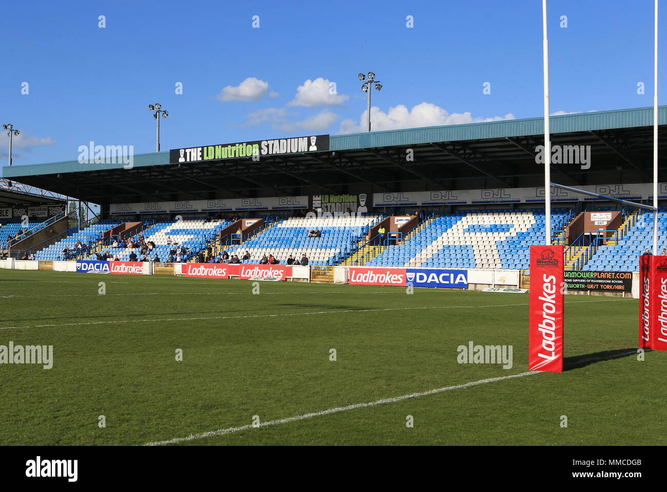 Wakefield, Yorkshire, UK. 10. Mai 2018, L.D. Ernährung Stadion, England; Ladbrokes Challenge Cup Runde 6, Rugby League, Featherstone Rover v-Rumpf FC; Quelle: News Images/Alamy leben Nachrichten Stockfoto