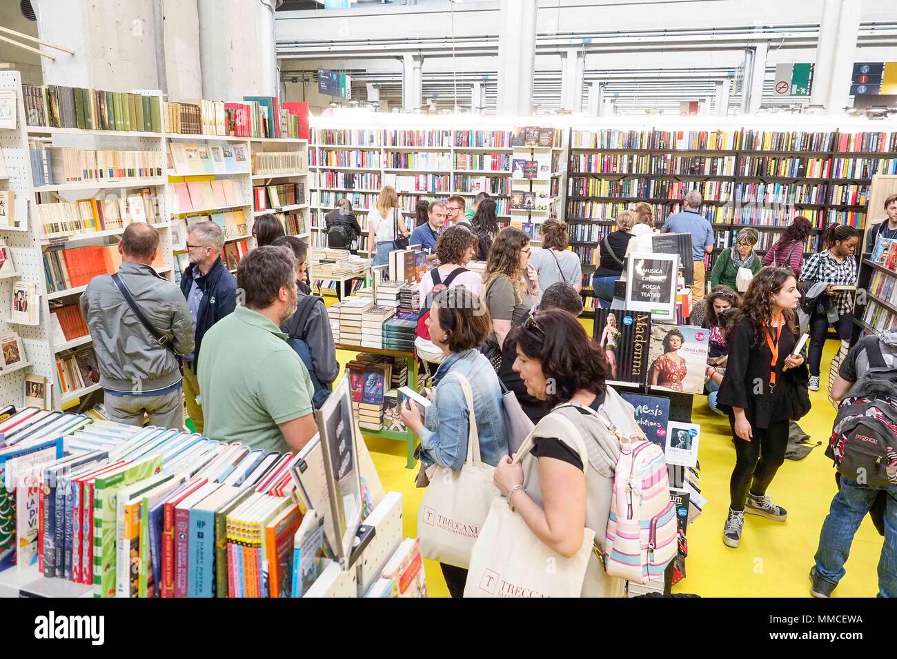 Turin, Italien. 10. Mai, 2018. Turin Eröffnung der Buchmesse 2018. Im Bild: Credit: Unabhängige Fotoagentur/Alamy leben Nachrichten Stockfoto