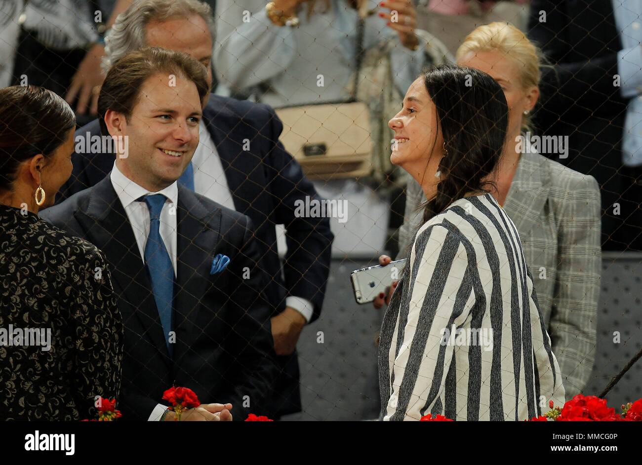 Madrid, Spanien. 10. Mai 2018: Mutua Madrid Open 2018 von Tennis. (Foto: Jose Cuesta/261/Cordon drücken). Übereinstimmung zwischen Rafael Nadal (ESP) und Diego Schwartzman (ARG). Victoria Federica de Marichalar Borbón. Credit: CORDON Cordon Drücken Sie die Taste/Alamy leben Nachrichten Stockfoto