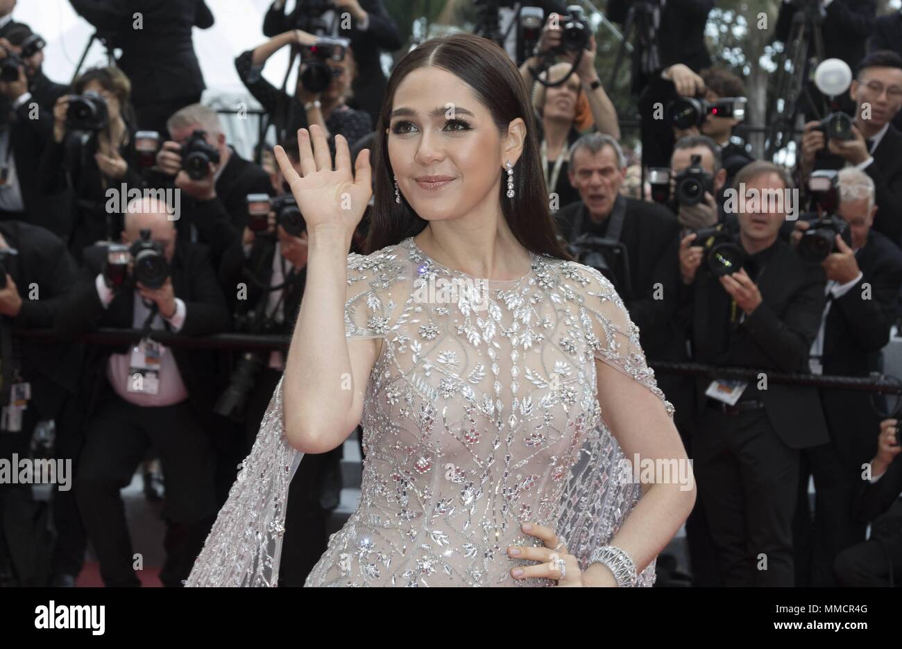 Araya Hargate besucht die Premiere von 'Sorry, Engel' während der 71St Cannes Film Festival im Palais des Festivals in Cannes, Frankreich, am 10. Mai 2018. | Verwendung weltweit Stockfoto