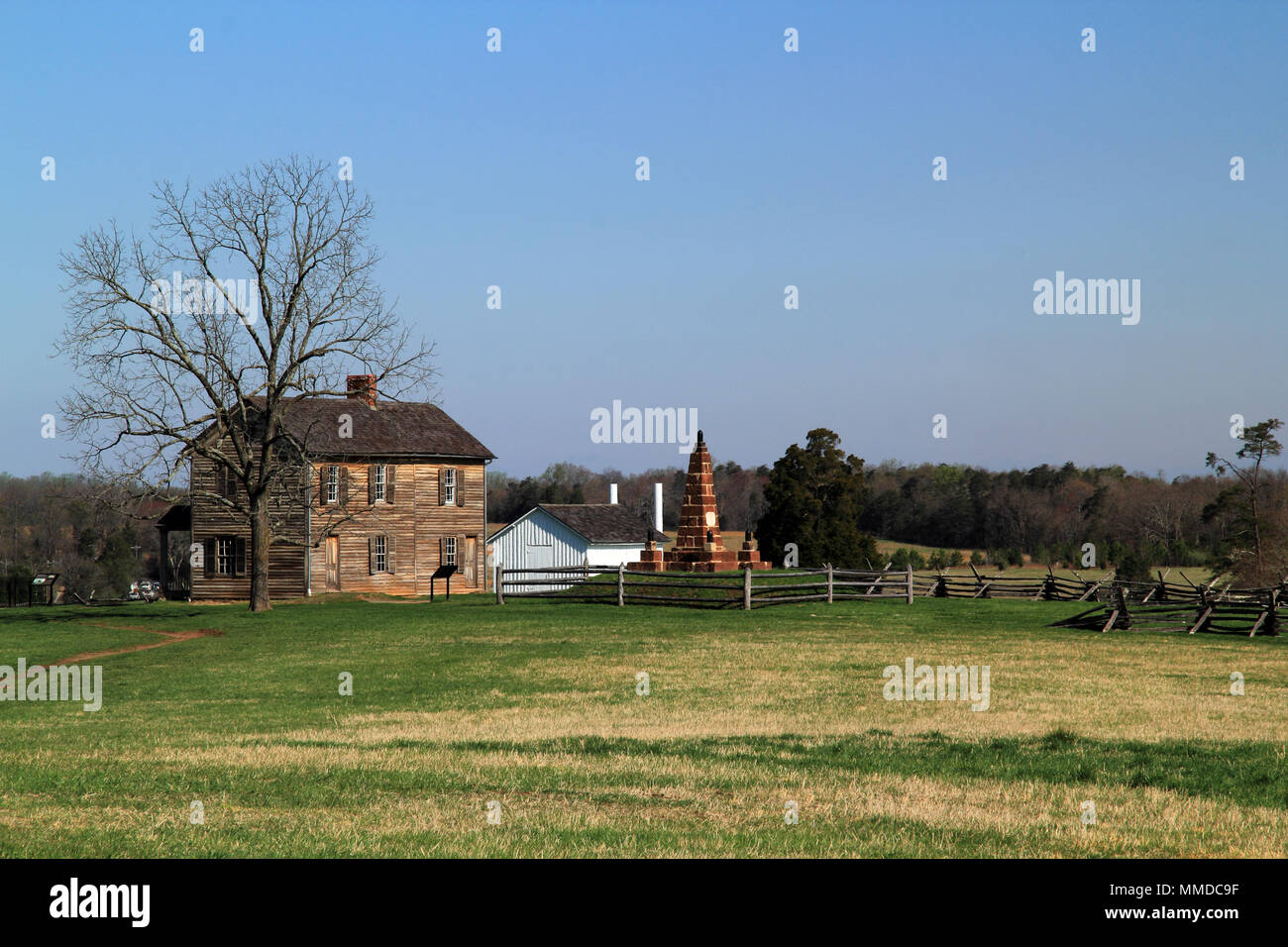 Website von zwei wichtigen Konföderierten Siegen während des Amerikanischen Bürgerkrieges, Henry Haus Hügel ist jetzt Teil von Manassas National Battlefield Park in Virginia Stockfoto