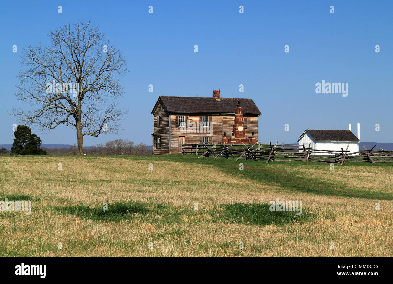 Website von zwei wichtigen Konföderierten Siegen während des Amerikanischen Bürgerkrieges, Henry Haus Hügel ist jetzt Teil von Manassas National Battlefield Park in Virginia Stockfoto