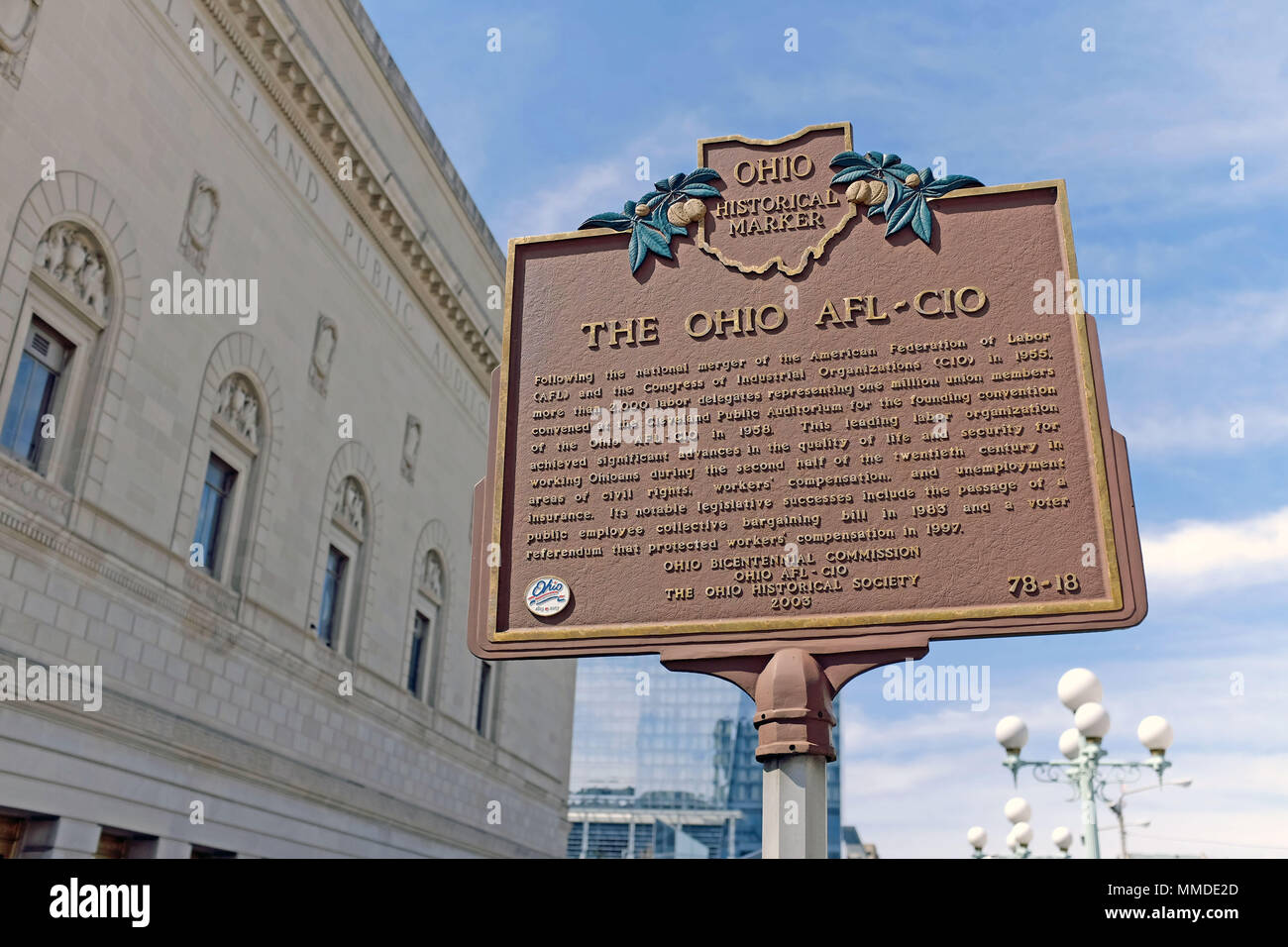 Historische AFL-CIO-Workers Union Konferenz 1958 hielt an diesem Standort bringen über 2000 Betriebsänderung für über 1 Millionen Arbeitnehmer zusammen. Stockfoto