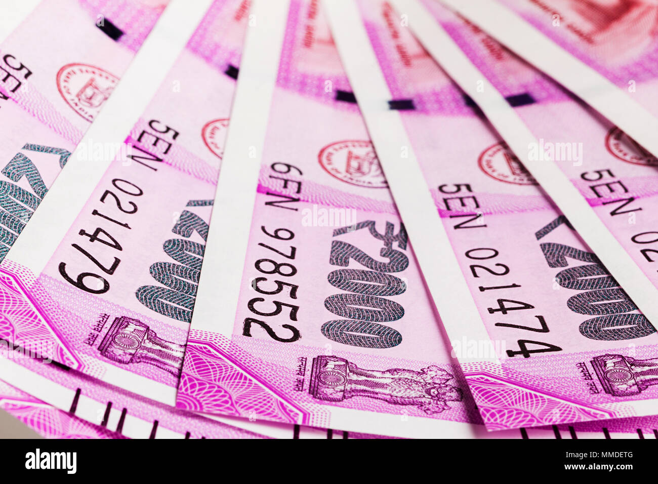 Nahaufnahme Indischen 100 Rupie Banknoten Bundle niemand Geld Konzept Stockfoto