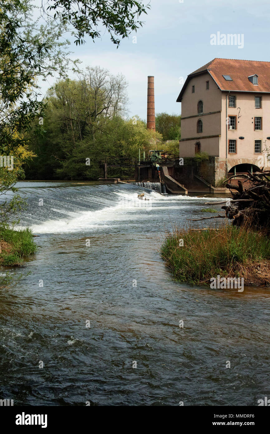 Moulin de La Blies, Sarreguemines, Lothringen, Frankreich Stockfoto