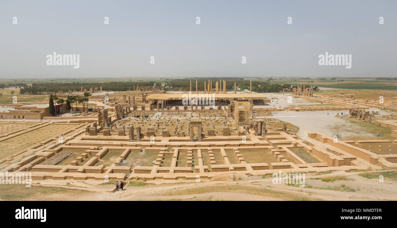 Persepolis, der zeremoniellen Hauptstadt des achämenidischen Reichs, im Iran Stockfoto