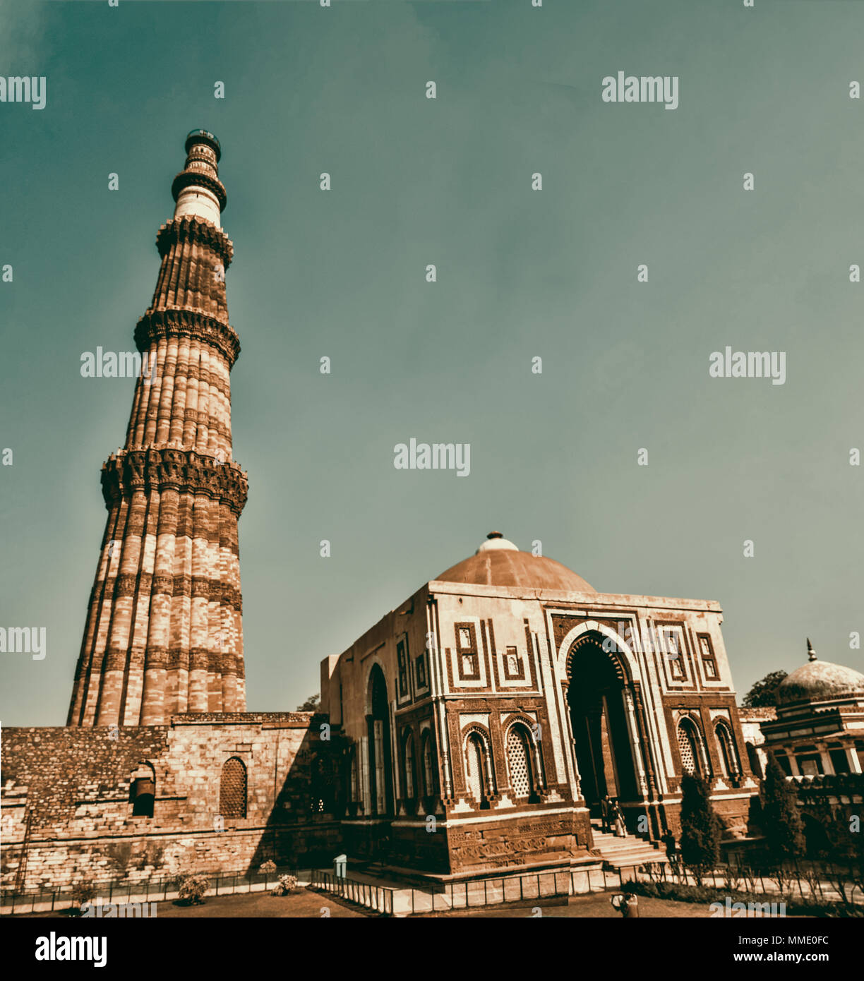 Qutb Minar in Delhi in Indien Stockfoto