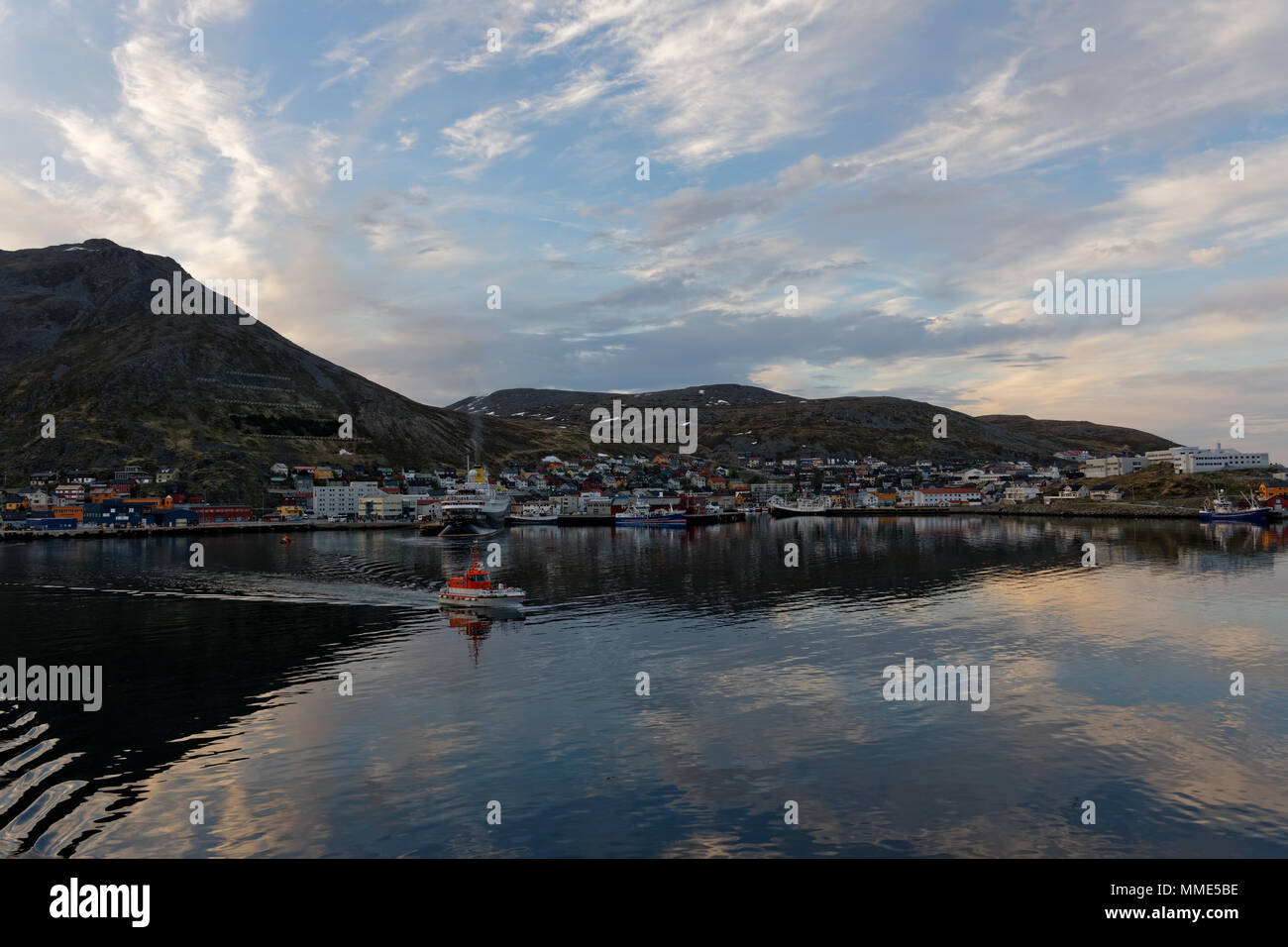 Norwegen - Honningsvåg - Honningsvag Stockfoto