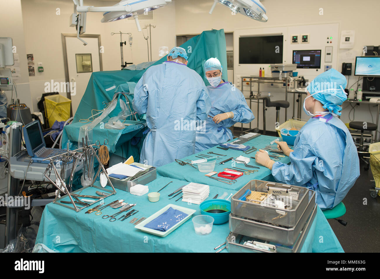 Wach GEHIRNCHIRURGIE Stockfoto