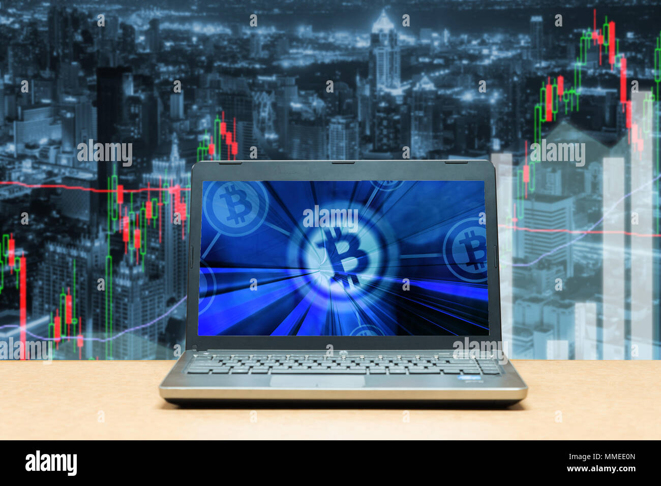 Bitcoin Trading Exchange Borse Investment Forex Mit Trend Der Graph - 