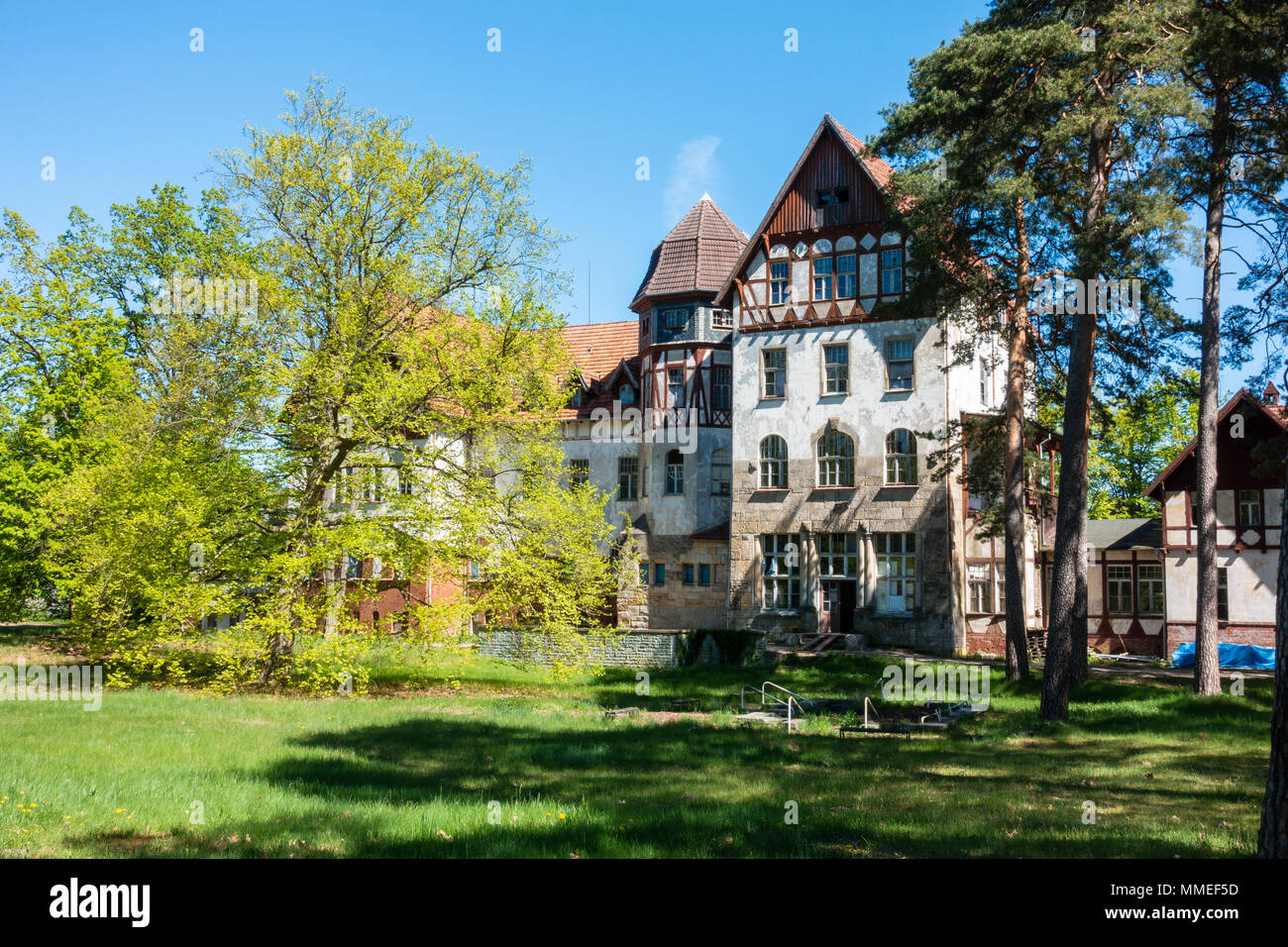 Sanatorium, Lychen Hohenlychen Stockfoto