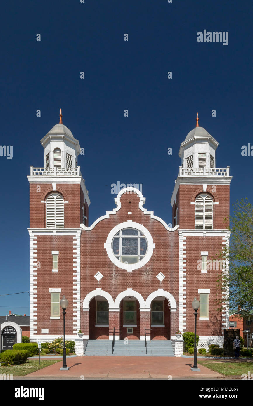 Selma, Alabama - Die braunen Kapelle AME Church, wo Martin Luther King Jr. ein Kampf um die Stimmrechte im Jahre 1965, die mit dem Selma nach Mo Höhepunkt led Stockfoto