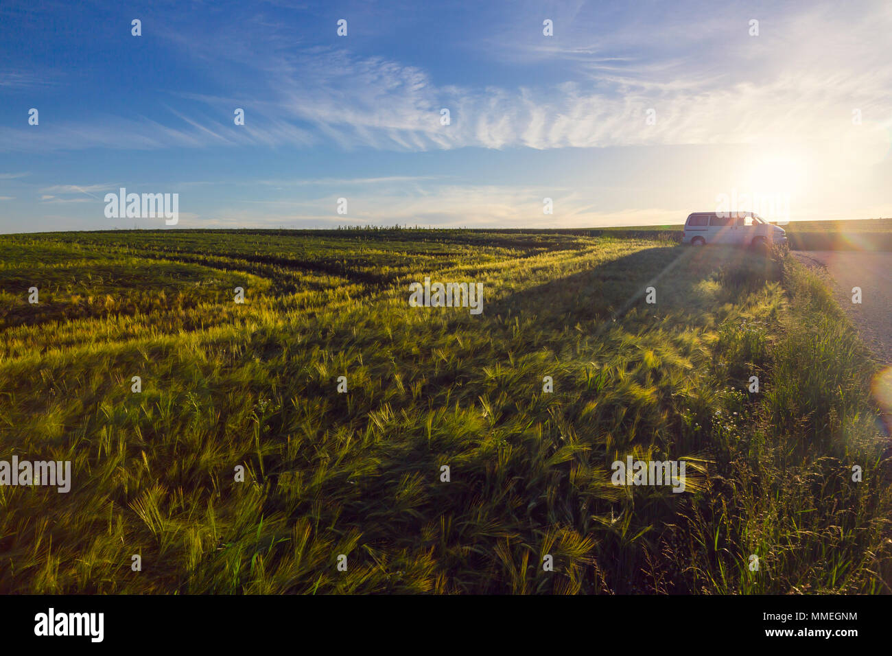 Wohnmobil VW California in Österreich, Oberösterreich Stockfoto