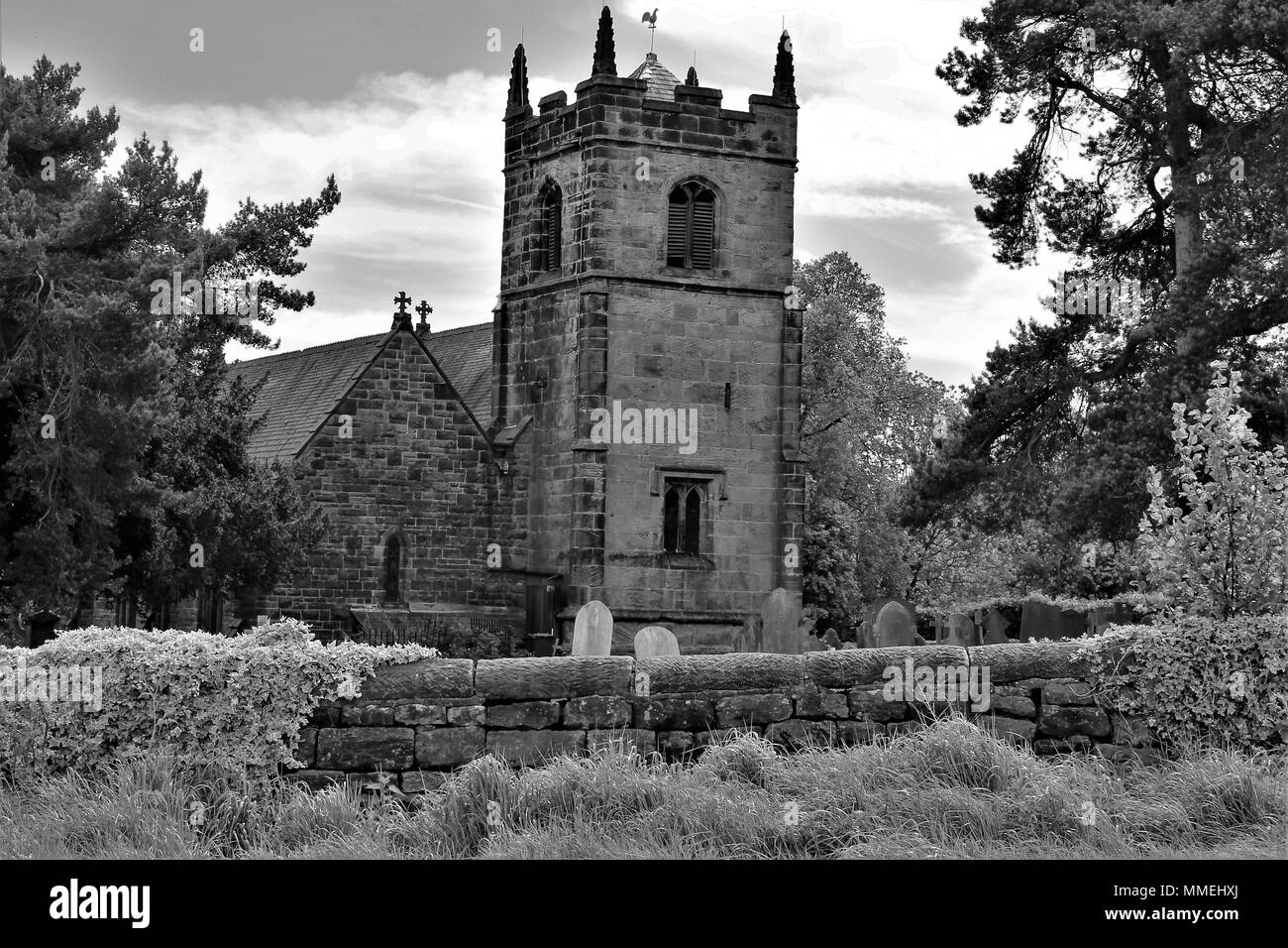 Die St. Michael and All Angels Church, in Stanton-By-Dale, Derbyshire, UK. Stockfoto