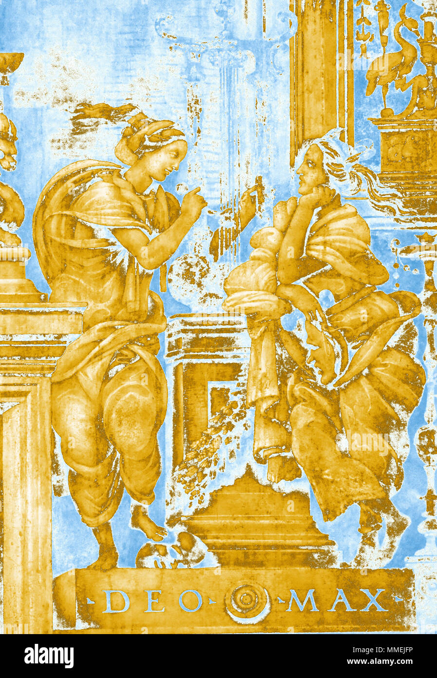 Personifikationen der Tugenden (in PS gerendert), Filippo Strozzi, Teil von Santa Maria Novella, Florenz, Italien Stockfoto