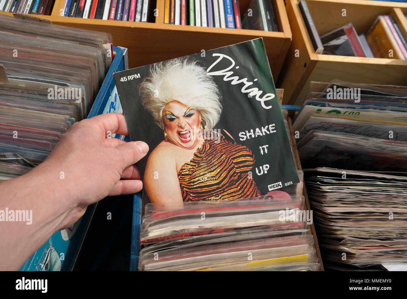 Vinyl, 12" Single Shake It Up (Göttliche Song) Stockfoto