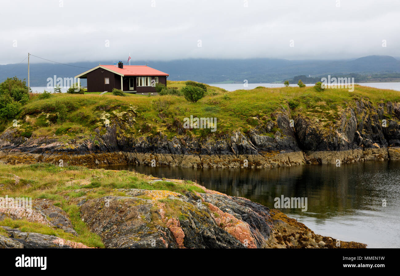 Norwegen - Atlantic Ocean Road - Atlantik Straße. Atlantikstraße Stockfoto