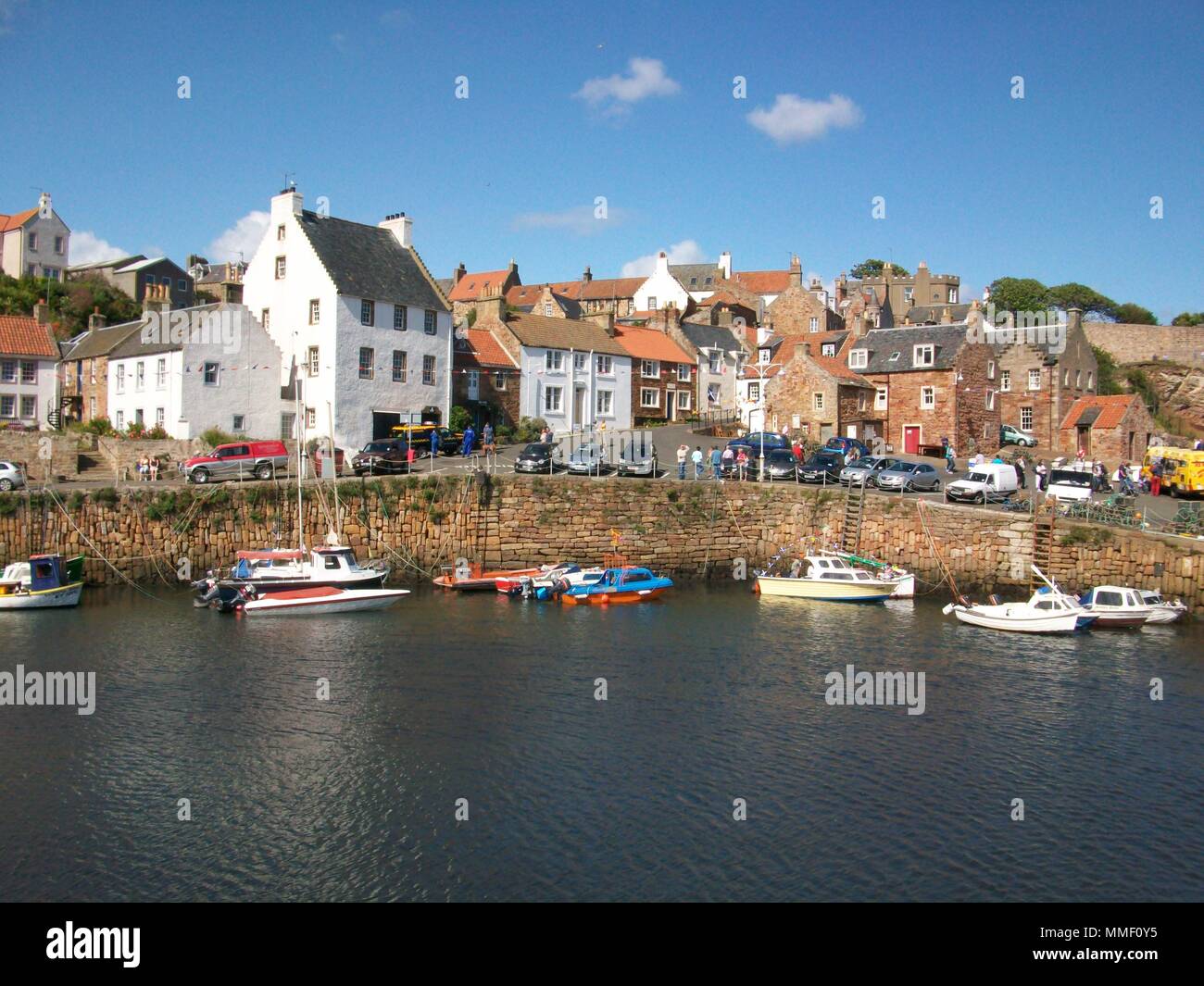 Crail Hafen, malerischen Fischerdorf und Feriendorf im Osten Neuk von Fife, Schottland Stockfoto