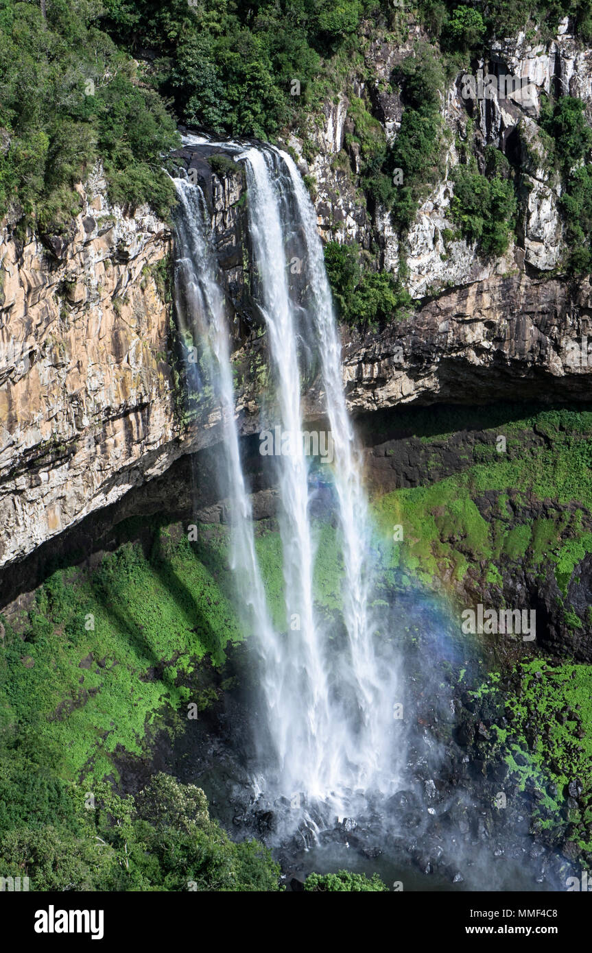 Caracol State Park Wasserfall Stadt Canela Brasilien Stockfoto