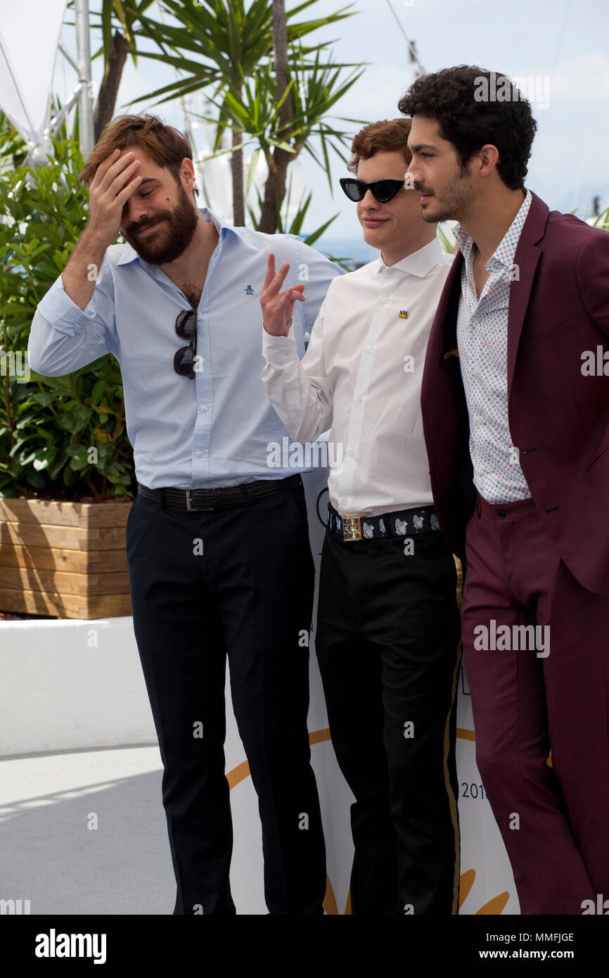 Cannes Frankreich 11 Mai 2018 Schauspieler Peter Lanzani Lorenzo Ferro Und Chino Darin Im El Angel L Ange Film Foto Bei Der 71st Cannes Film Festival Freitag 11 Mai 2018 Cannes Frankreich Foto