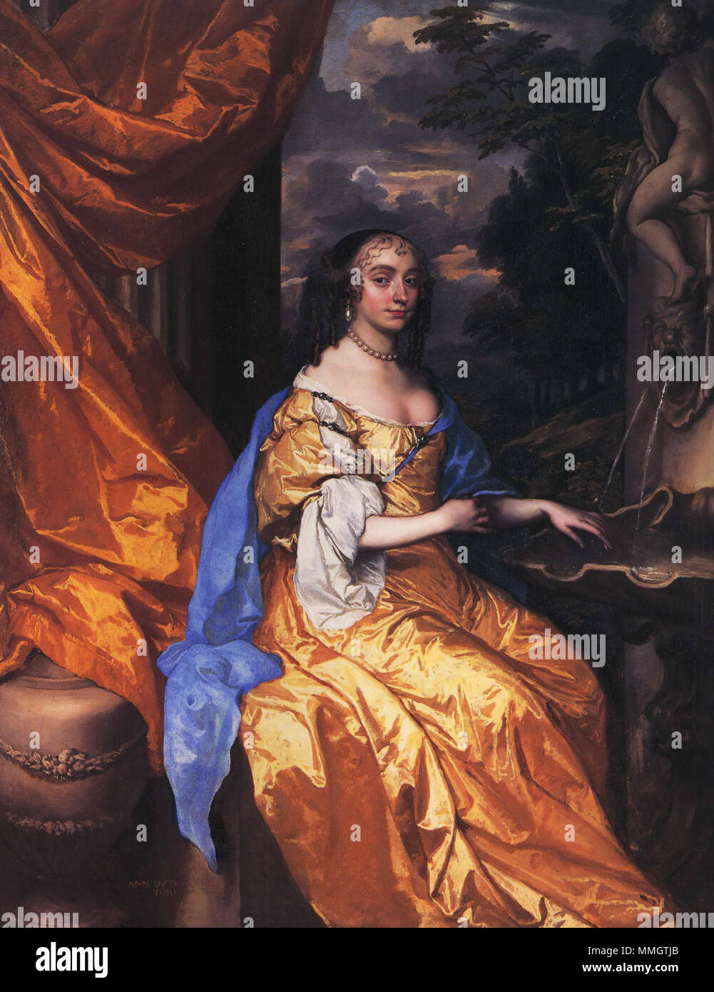 . Englisch: Anne Hyde, Herzogin von York Anne Hyde, Herzogin von York, 1637 - 1671. Erste Frau von James VII. und II. ca. 1661. Anne Hyde, Herzogin von York Stockfoto