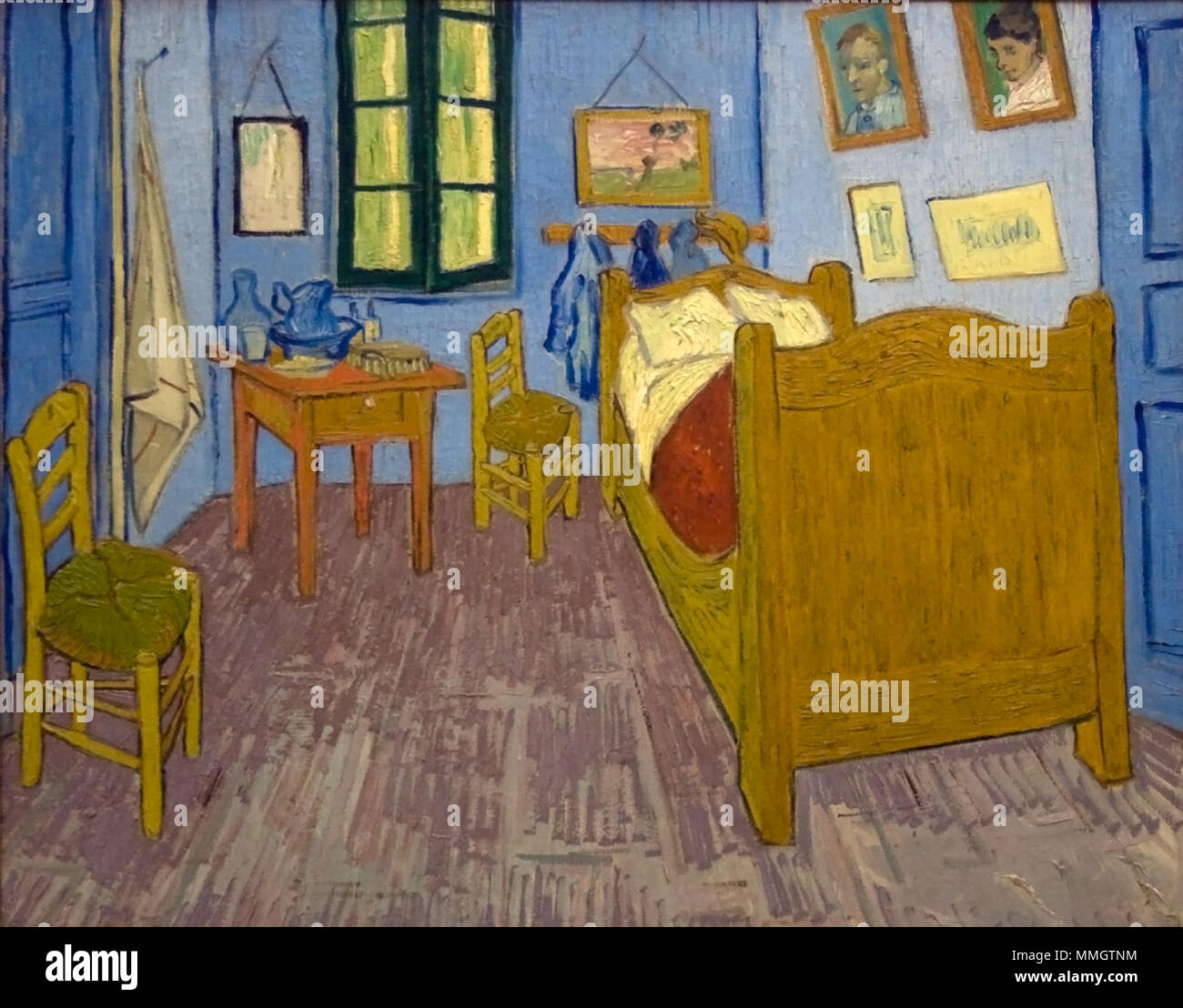 Englisch: Vincent's Schlafzimmer in Arles Français: La Chambre de Van Gogh ein Arles 1889. September 1889. Schlafzimmer von Van Gogh in Arles Stockfoto