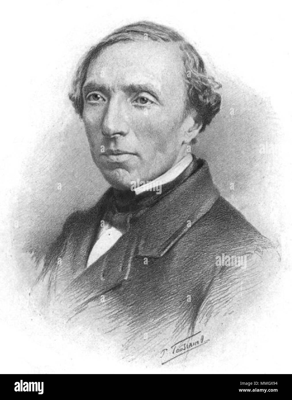 . Ernest Bersot. 1889. A. Toussaint Bersot, Ernest Stockfoto