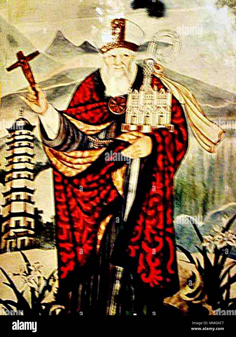 . English: Giovanni (Johannes) der Marignolli, Bischof und päpstlicher Legat in China und Indien. 1800. zeitgenössischer Maler Giovanni Marignolli JS Stockfoto