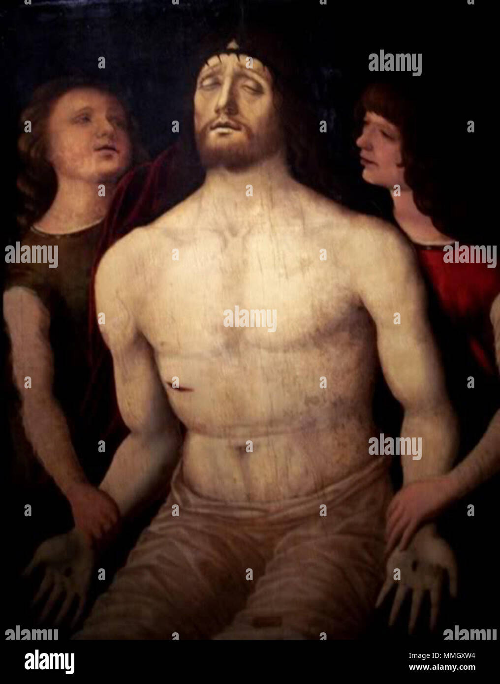 Anônimo - Pietà, Meditation do séc. XVI. Stockfoto