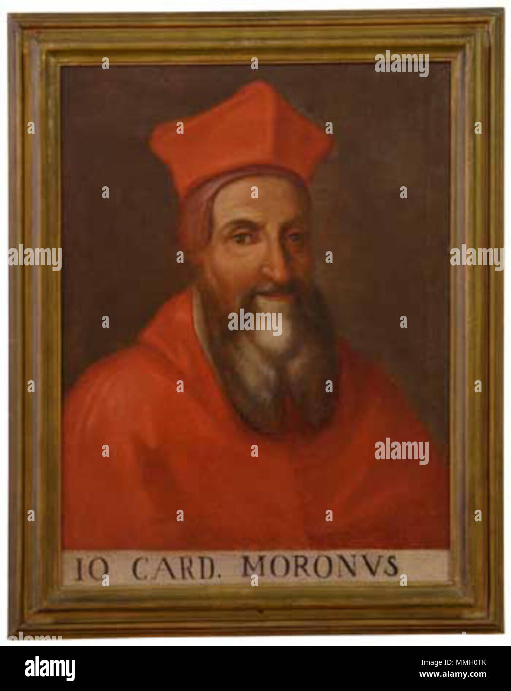 . Il Cardinale Giovanni Morone, o/t, 65 x 50 cm, Università di Bologna. XVIII.. Nregisterkarte '48 Anonimo Giovanni Morone Stockfoto