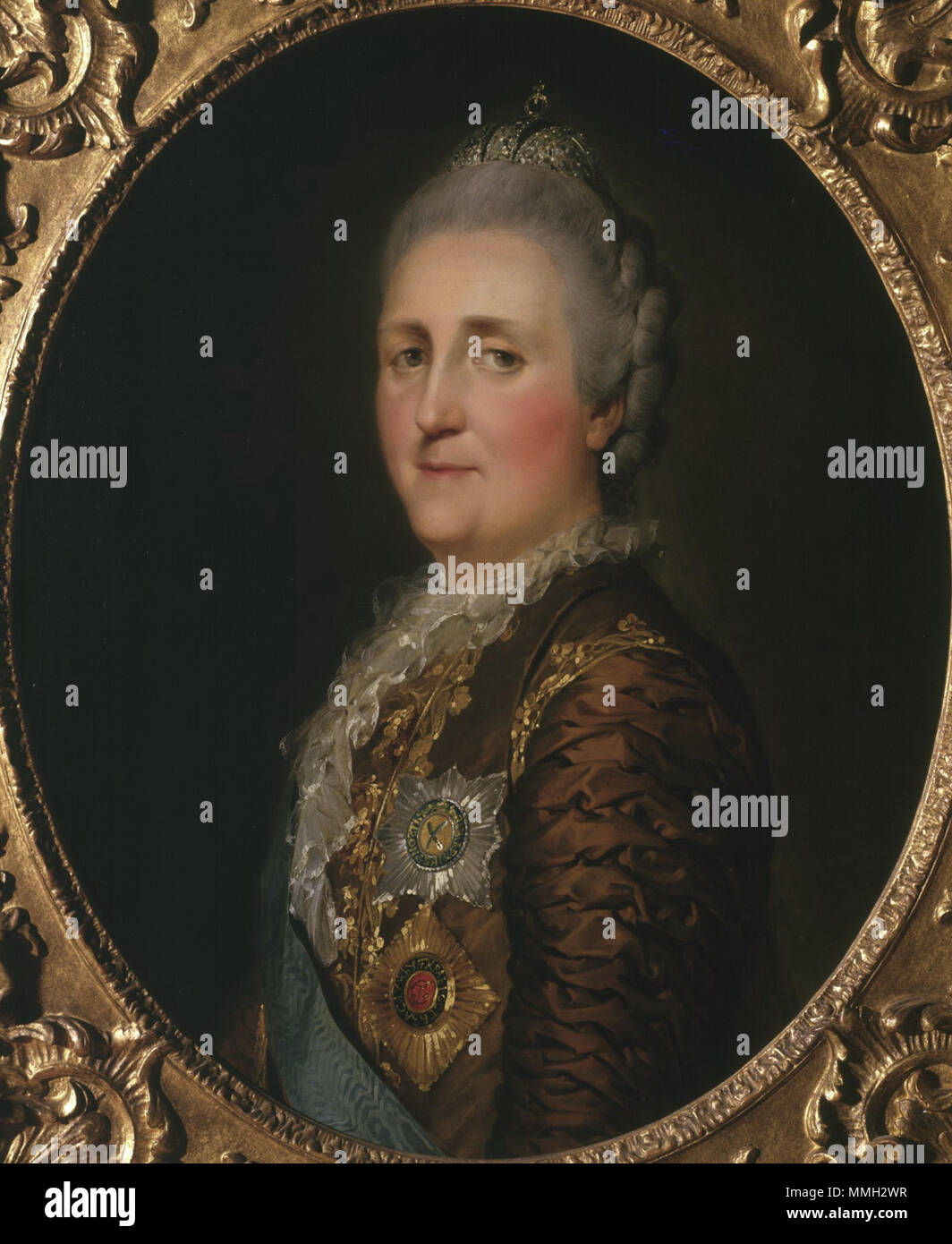 . Portrait von Katharina II. 1773. Katharina II. durch S. E. Falconet (1773, Hillwood Museum) Stockfoto