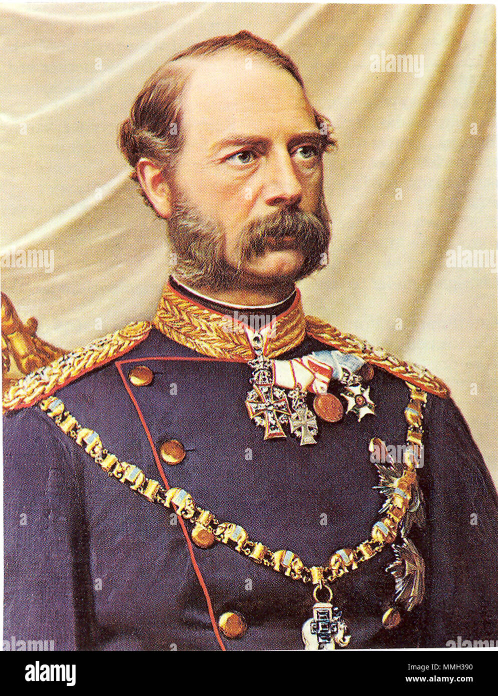 . English: Christian IX. (Deutschland). 1887. 1818 Christian-05 Stockfoto