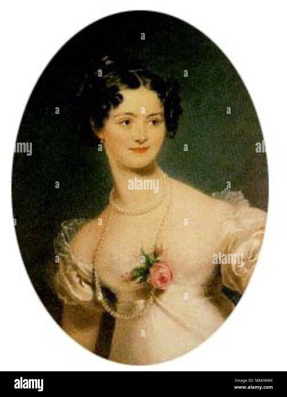 . Prinzessin Henriette von Nassau-Weilburg (1797-1829), Ehefrau von FM Erzherzog Karl, Sieger der Schlacht von aspern-essling. ca. 1815. Henriette Alexandrine von Nassau Weilburg 1797 1829 Stockfoto