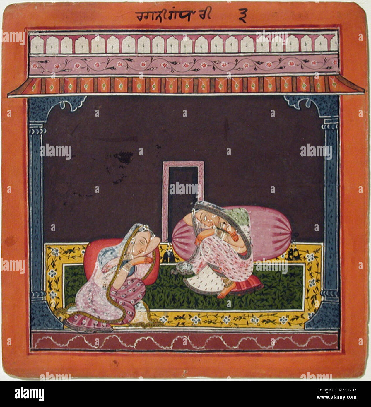 . Englisch: Serie Titel: Ragamala Suite Name: Ragamala Erstellungsdatum: Ca. 1690 Display Abmessungen: 8 5/32 in. x 8 in. (20,7 cm x 20,3 cm) der Kreditlinie: Edwin Binney 3 Sammlung Beitritt Artikelnummer: 1990.1042 Sammlung: Die San Diego Museum der Kunst. 1. Mai 2002, 12:17:08. Englisch: thesandiegomuseumofartcollection Andhryari Ragini (6125121280) Stockfoto . Englisch: Serie Titel: Ragamala Suite Name: Ragamala Erstellungsdatum: Ca. 1690 Display Abmessungen: 8 5/32 in. x 8 in. (20,7 cm x 20,3 cm) der Kreditlinie: Edwin Binney 3 Sammlung Beitritt Artikelnummer: 1990.1042 Sammlung: Die San Diego Museum der Kunst. 1. Mai 2002, 12:17:08. Englisch: thesandiegomuseumofartcollection Andhryari Ragini (6125121280) Stockfoto