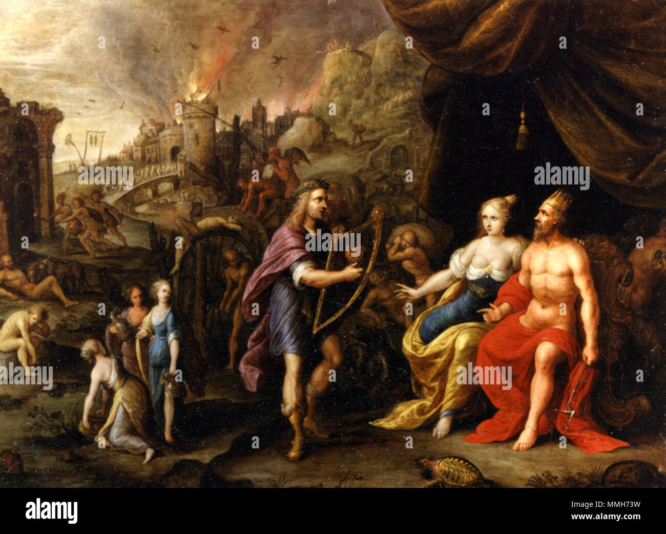 Orpheus in der Unterwelt. zwischen 1600 und 1642. Frans Francken (II) - Orpheus in der Unterwelt