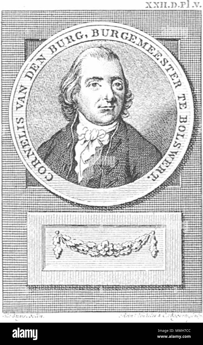 Portrait von Cornelis van den Burg (1752-1813). 18. CornelisvandenBurg Stockfoto