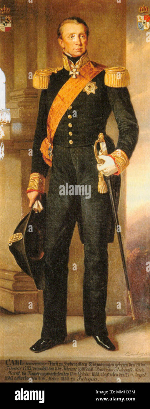 . Fürst Karl von Hohenzollern-Sigmaringen (1785-1853, reg. 1831 - 1848) Fürstliche Hohenzollerische Sammlungen Sigmaringen. 1852. Adel im Wandel 403 Stockfoto