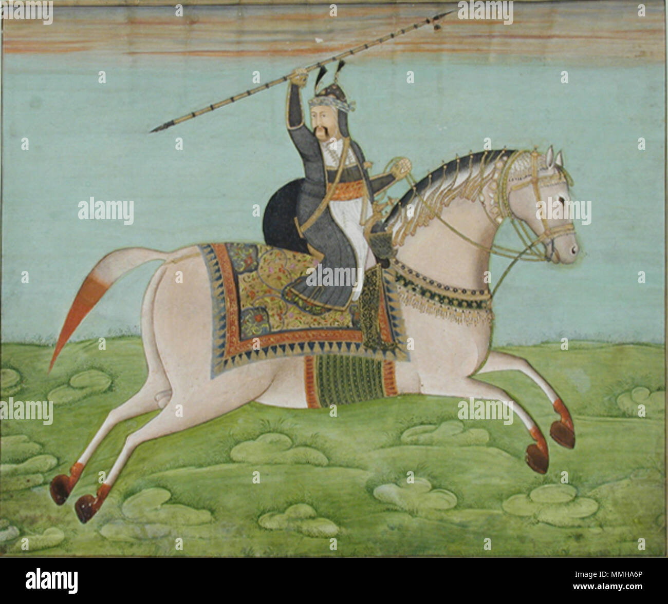 . Englisch: Erstellungsdatum: Ca. 1790 Display Abmessungen: 12 29/32 x 15 7/16 in. (32,8 cm x 39,2 cm) Kreditlinie: Edwin Binney 3 Sammlung Beitritt Artikelnummer: 1990.929 Sammlung: Die San Diego Museum der Kunst. 13 Dezember 2002, 12:41:43. Englisch: thesandiegomuseumofartcollection ein Krieger, Lance aloft in seiner linken Hand, rittlings auf einem rosa Ladegerät (6125114556) Stockfoto . Englisch: Erstellungsdatum: Ca. 1790 Display Abmessungen: 12 29/32 x 15 7/16 in. (32,8 cm x 39,2 cm) Kreditlinie: Edwin Binney 3 Sammlung Beitritt Artikelnummer: 1990.929 Sammlung: Die San Diego Museum der Kunst. 13 Dezember 2002, 12:41:43. Englisch: thesandiegomuseumofartcollection ein Krieger, Lance aloft in seiner linken Hand, rittlings auf einem rosa Ladegerät (6125114556) Stockfoto