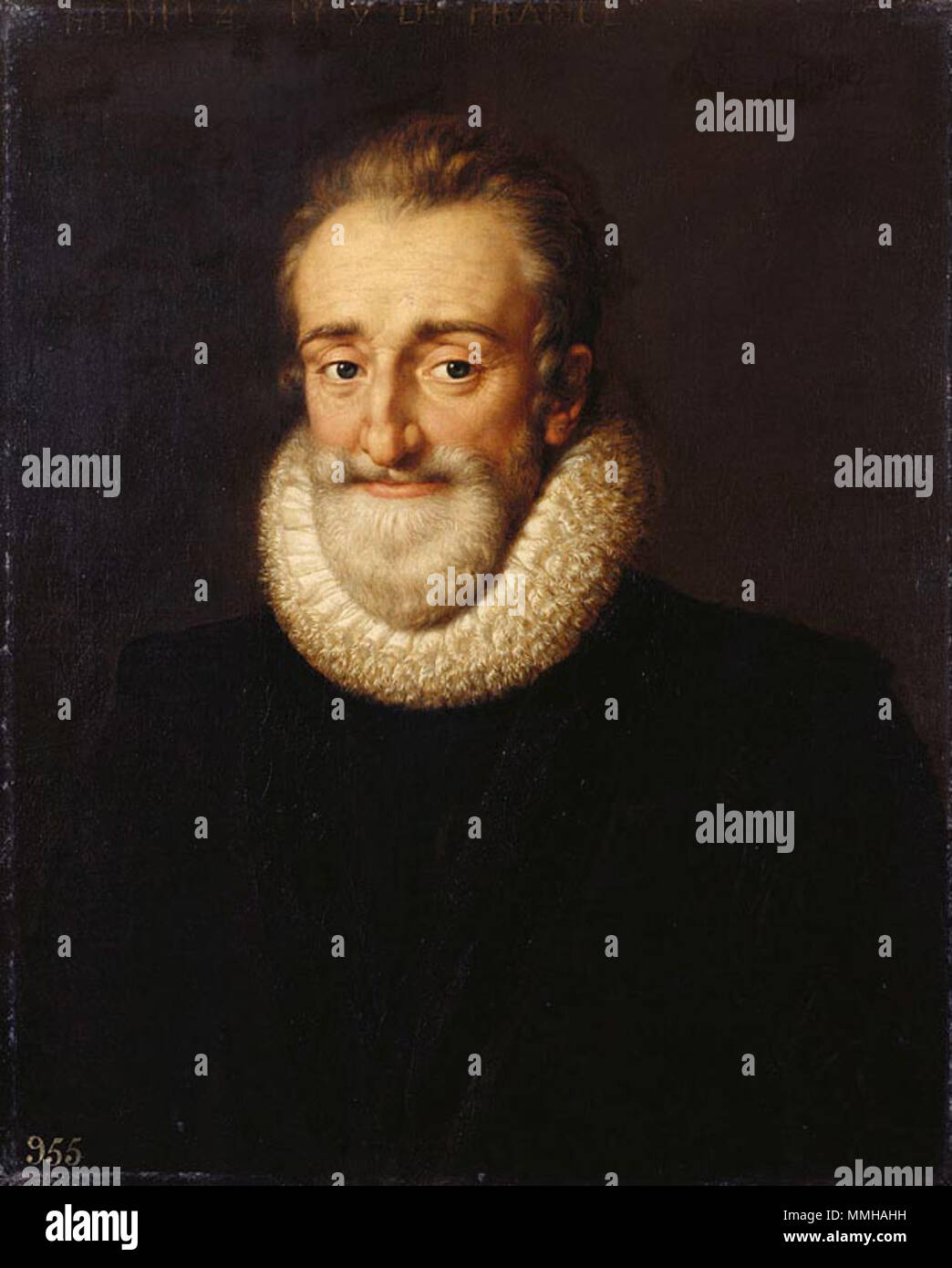 . Henri IV (1553-1610), König von Frankreich. 1610. Frans Pourbus der Jüngere (1569-1622) Alternative Namen Frans Porbus (II), Frans Purbis (II), Frans II Pourbus Frans Pourbus der jüngeren Beschreibung flämischen Maler, Zeichner und Maler, der Sohn des Frans Pourbus (I) das Datum der Geburt / Tod 1569 19. Februar 1622 Ort der Geburt / Todes Antwerpen Paris arbeiten Zeitraum zwischen ca. 1590 und ca. 1622 Standort Antwerpen (1591), Brüssel (1600), Mantua (1600-1609), Paris (1609-1622) Kontrolle: Q 934540 VIAF:?:? ISNI 71448970 0000 0001 2102 240 X ULAN:? 500008791 LCCN:? Nr 2001000553 W Stockfoto