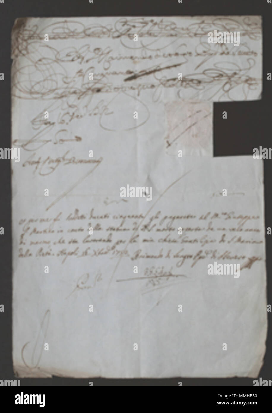 . Englisch: Fede di credito Cappella Sansevero. 24 Januar 2008, 12:33:04. Raimondo di Ledro Fede di Credito 1. Stockfoto