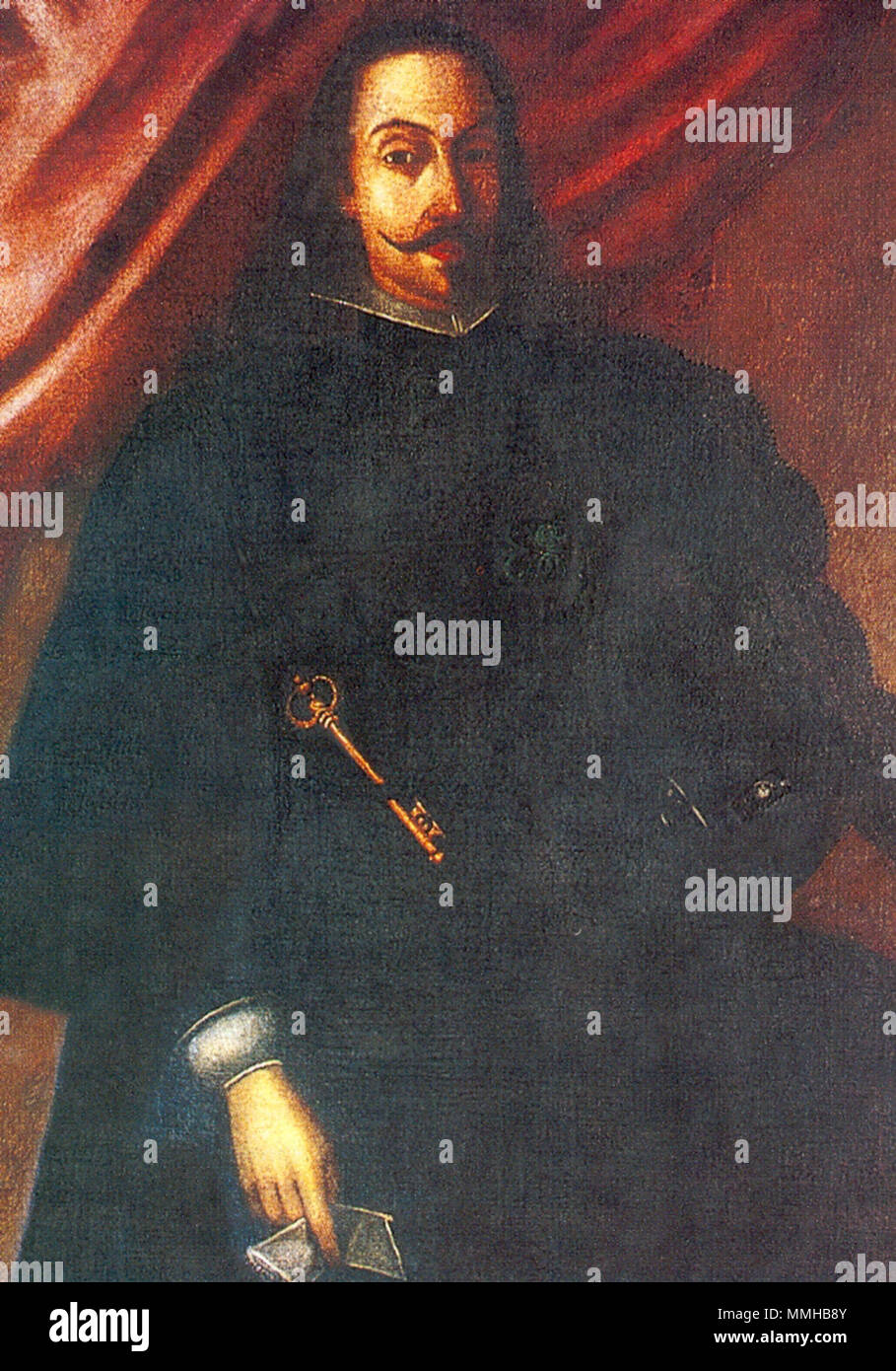Español: Luis Enríquez de Guzmán, IX Conde de Alba de Liste, Virrey de la Nueva España y del Perú. Englisch: Luis Enríquez de Guzmán, 9 Graf von Alba de Liste, Vizekönig von Neuen Spanien (1650-1653) und Vizekönig von Peru (1655-1661). 17. Jahrhundert. Alba de Liste Stockfoto