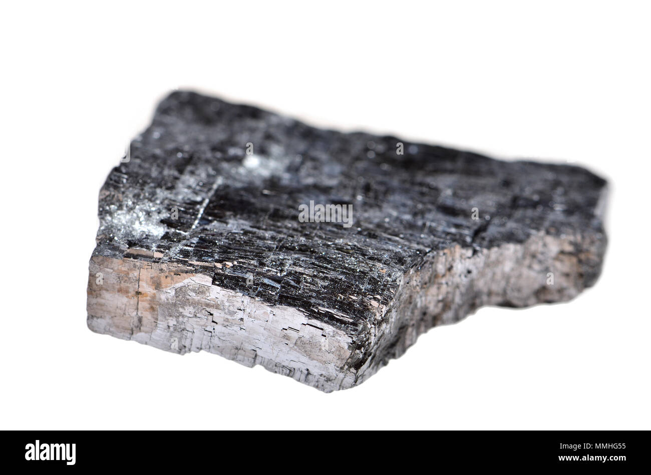 Galena (Leitung Sulfid) wichtigsten Erz von Blei. Stockfoto