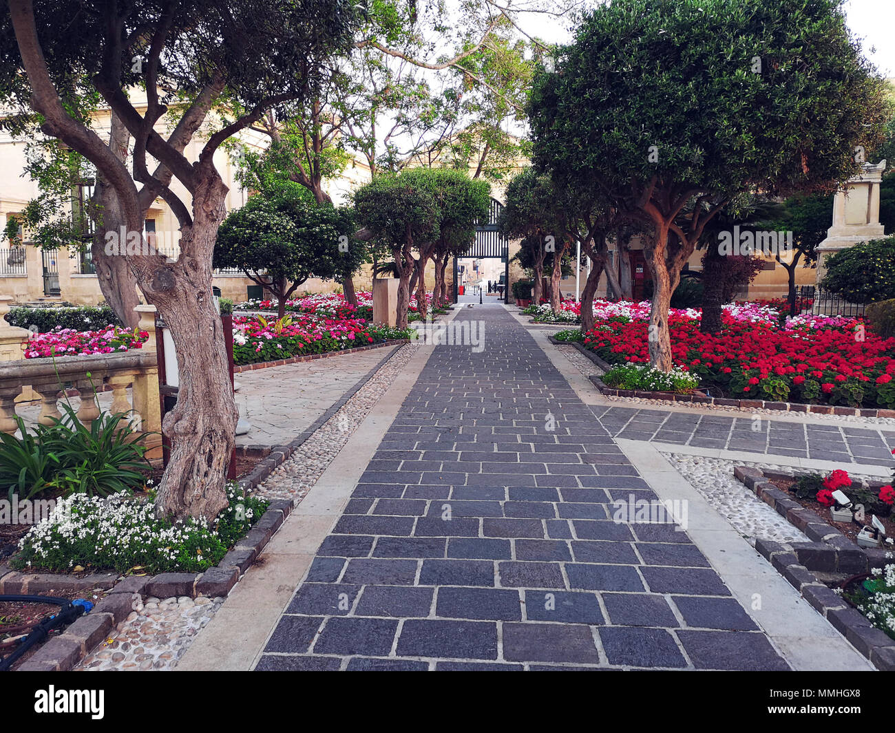 Die oberen Barrakka Gardens, Valletta, Malta, EU Stockfoto