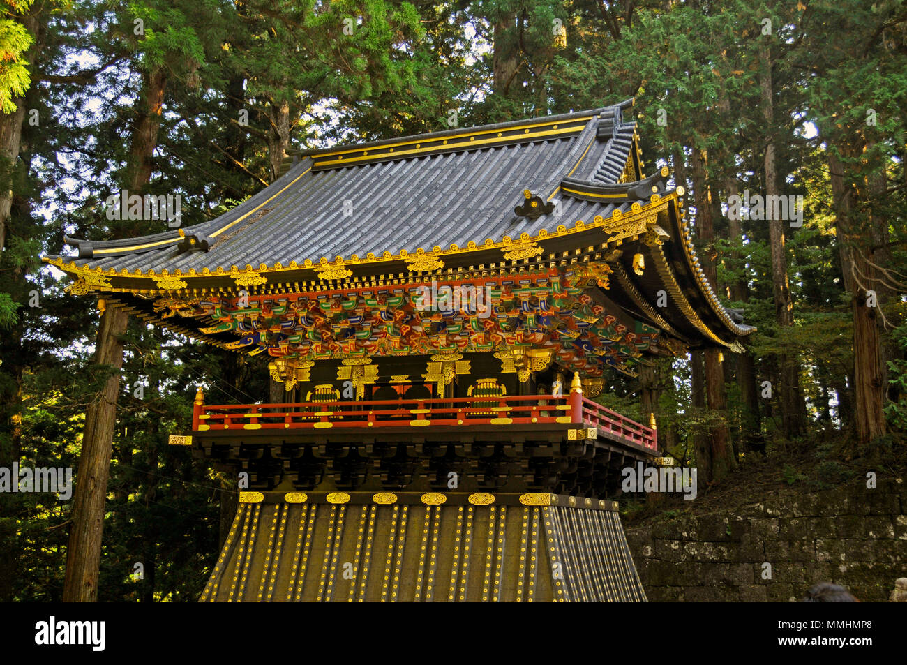 Drum Tower am Toshogu Schrein Tempel, Nikko, Japan Stockfoto