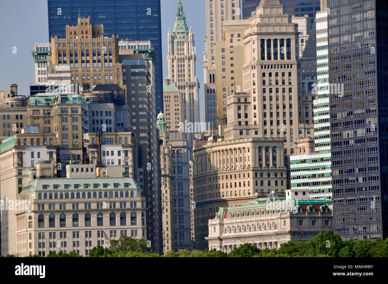 Gebäude in der Innenstadt von Manhattan, New York City, New York, USA Stockfoto