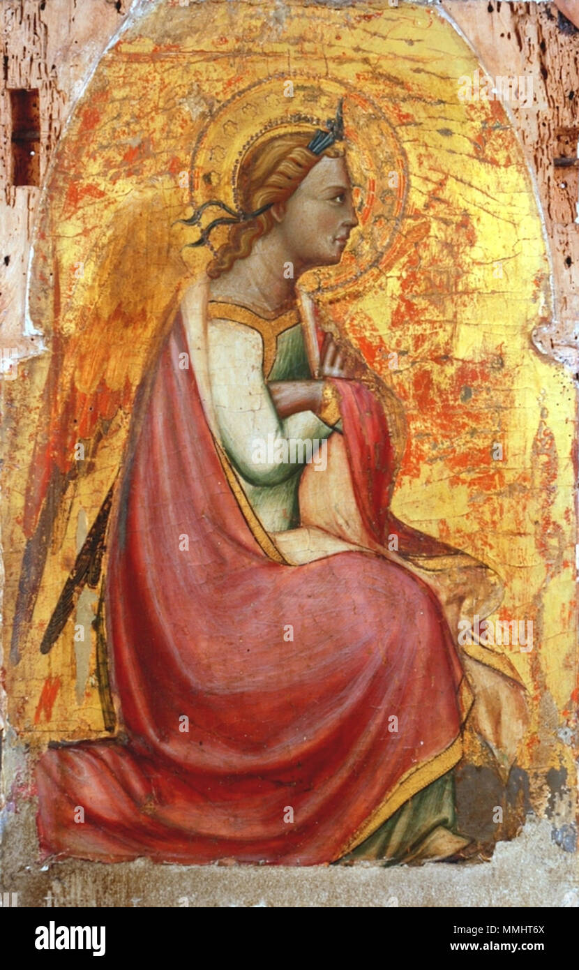 . Englisch: Angel.Ca. 1365, San Matteo, Pisa. 19 Februar 2008, 12:48:05. Giovanni da Milano (1325-1370) Alternative Namen Giovanni da Como; Johannes Jacobi de Commo; Giovanni di Jacopo di Guido da Kaverzaio; Giovanni da Milano Beschreibung italienischer Maler Geburtsdatum / Tod 1325 1370 Ort der Geburt Valmorea Arbeiten Zeitraum 1350 - 1369 (mittelalterlichen) Arbeit Ort Mailand, Florenz Authority control: Q 2628927 VIAF:?? 500012251 100384768 ULAN: LCCN:?n 88020960 WGA:? GIOVANNI DA MILANO GND:? 121656705 WorldCat Engel. Ca. 1365, San Matteo, Pisa Stockfoto