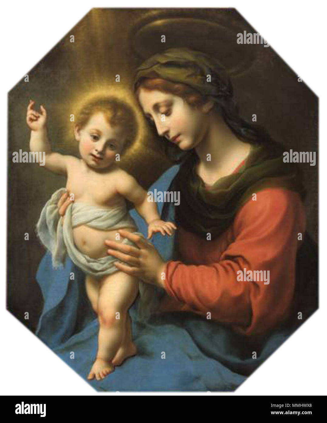 English: Maria mit Art. English: um 1660/1670. Carlo Dolci 006 Stockfoto